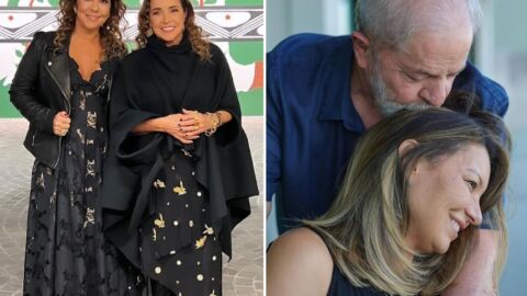 Daniela Mercury e Malu Verçosa chegam ao casamento de Lula