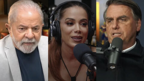 Anitta convoca Lula para bater de frente com Bolsonaro em rinha de podcast