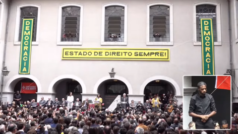 Ao vivo: Leitura da Carta aos Brasileiros em Defesa do Estado Democrático de Direito