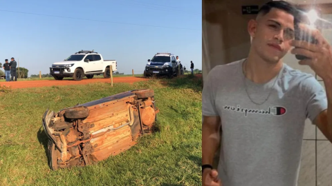 Wender morre aos 20 anos ao capotar veículo em Taquarussu 