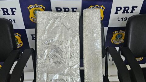 PRF apreende 3,2 Kg de cocaína em Corumbá (MS)