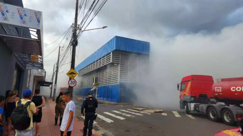 Camelódromo pega fogo em Campo Grande (vídeo)