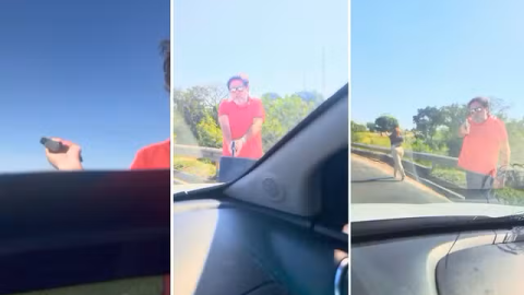 Motorista de Hilux dispara três vezes em veículo após briga no trânsito (vídeo)
