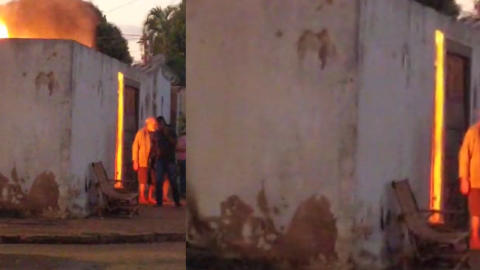PM à paisana salva idoso e 'amigo' de casa em chamas no Tijuca (vídeo)