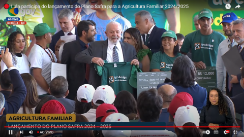 Ao vivo: Presidente Lula lança Plano Safra 2024/2025 em Brasília