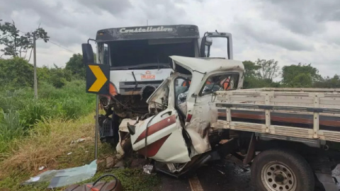 Mãe, filho e nora morreram em batida com caminhão na BR-163, no MS