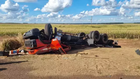 Reginaldo morre em capotamento na BR-163 em MS