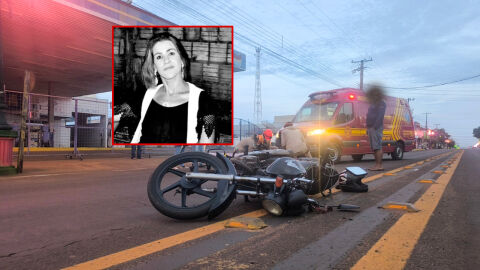 Moto atropela e mata Luciana em avenida