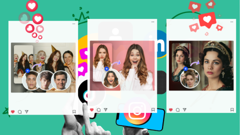 5 maneiras divertidas de usar o Face Swap. Você já testou alguma?