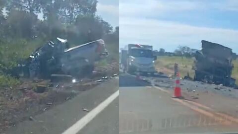 Colisão entre caminhão e Hilux mata Rafael Giacomini, de 42 anos, em MS