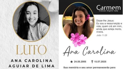 Ana Carolina, de 20 anos, morre após cirurgia plástica 