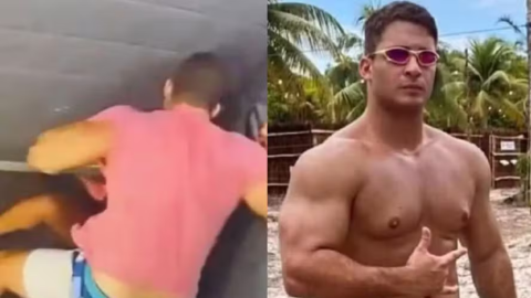 Ex-atleta que esmurrou a namorada no elevador é estuprado na prisão