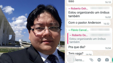 Prints mostram protagonismo de secretário da ACICG na tentativa de golpe