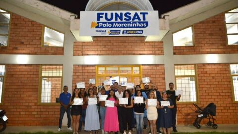 Nas Moreninhas, Escola Funsat celebra certificação dos primeiros 25 alunos