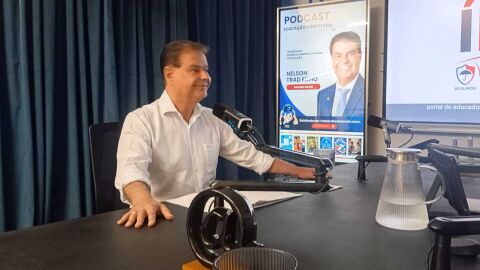 Educação é aposta estratégica, diz Nelsinho Trad em podcast