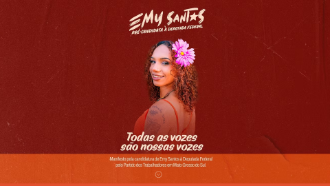 Multiartista e professora, Emy Santos lança site com manifesto rumo a Câmara