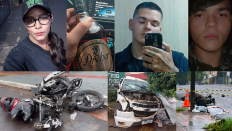 Vídeo: Militar bebe vodka, fura o sinal e mata vigilante