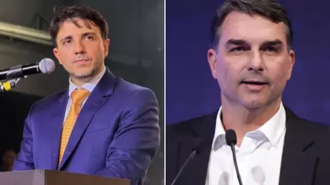 "Não ando com ladrão" diz Renan sobre estar com Flávio Bolsonaro