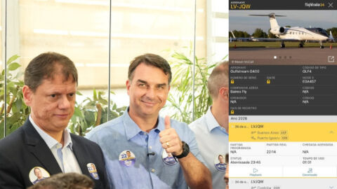 Fuga de Flávio Bolsonaro foi em jato de empresa corrupta