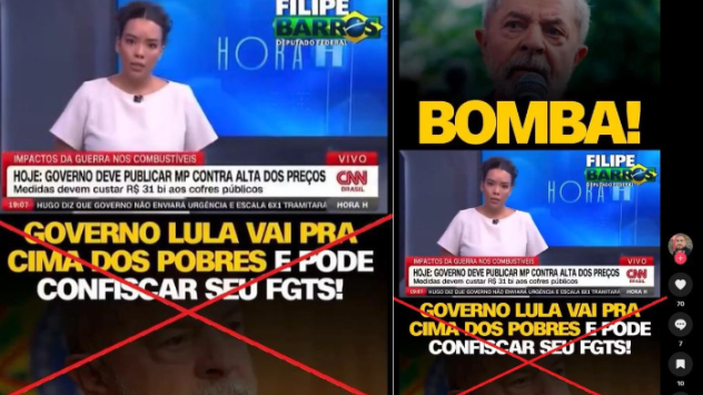Extrema direita inventa fake de confisco do FGTS para atacar Lula 