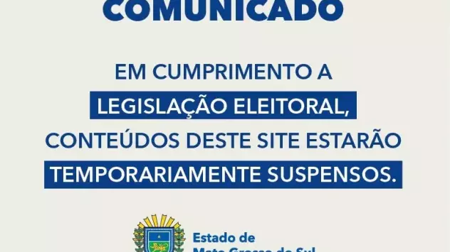 Site de notícias do Governo de MS é retirado do ar