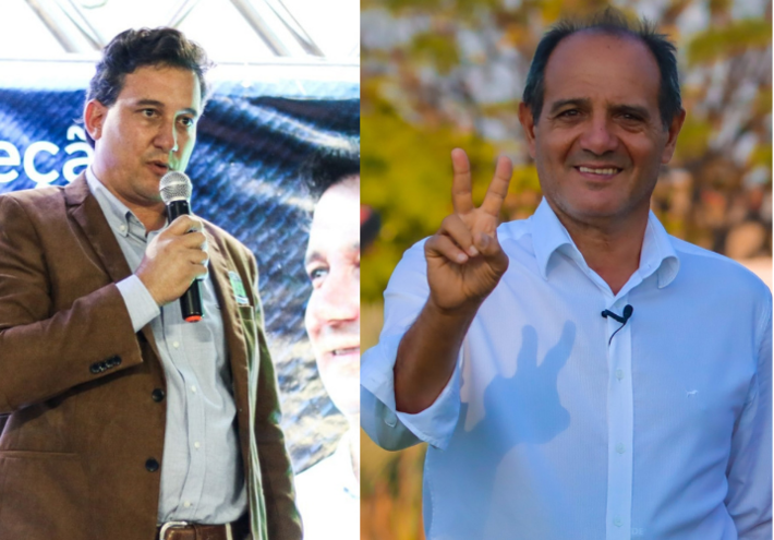 José Paulo Paleari (DEM) [direita] e Arlei Barbosa (MDB)