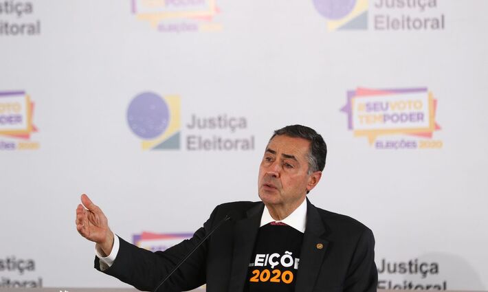 O presidente do TSE, Luís Roberto Barroso