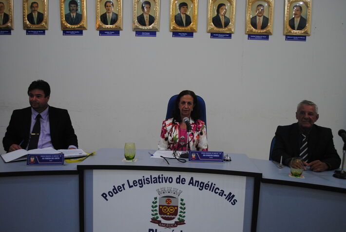 Câmara Municipal de Angélica possui nove vereadores, presidida por Ana Aparecida Barbosa