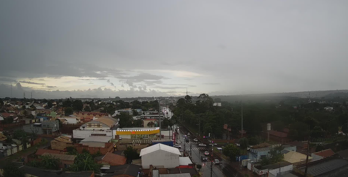 Chuva em Campo Grande, vista na região Norte da Capital de MS