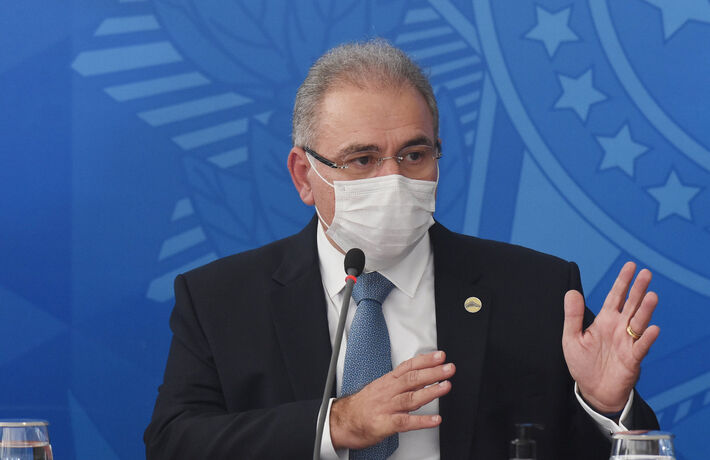 Coletiva de imprensa com o Ministro da Saúde, Marcelo Queiroga  (24/03/2021)