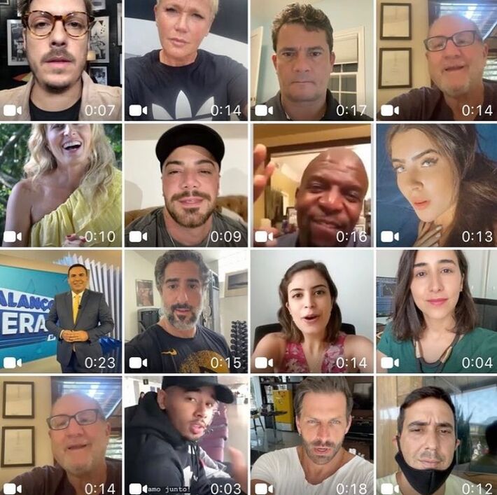 Lista de famosos que apoiaram turmas é extensa