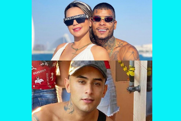 Acima estão a viúva e Mc Kevin, abaixo está Mc VK 