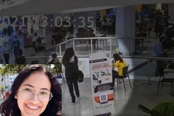 Vitórya e Matheus eram da mesma turma em um curso técnico de enfermagem perto shopping.