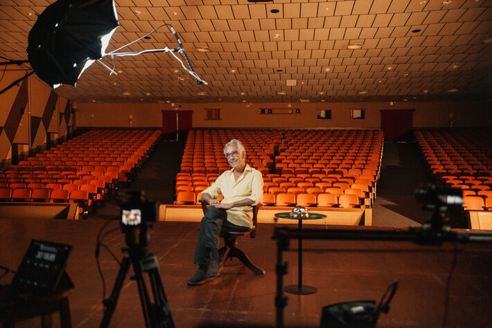 O ator e diretor Breno Moroni que cedeu entrevista para a série. 