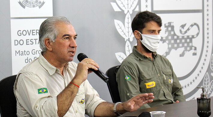 Governador Reinaldo Azambuja anunciou ainda nova oportunidade para profissionais do turismo receberem auxílio financeiro (Foto: Chico Ribeiro)