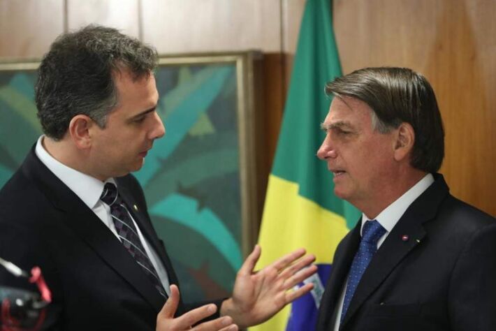 Rodrigo Pacheco e Bolsonaro  Assessoria