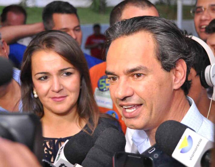 Marquinhos Trad e a vice prefeita Adriane Lopes