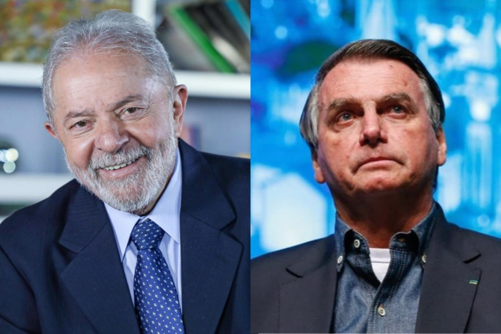 Imagens lado a lado | Esses são Lula à esquerda e Bolsonaro à direita.  