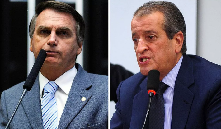 Esses são Bolsonaro e Valdemar Costa Neto, amigos para 2022. Foto: Reprodução 