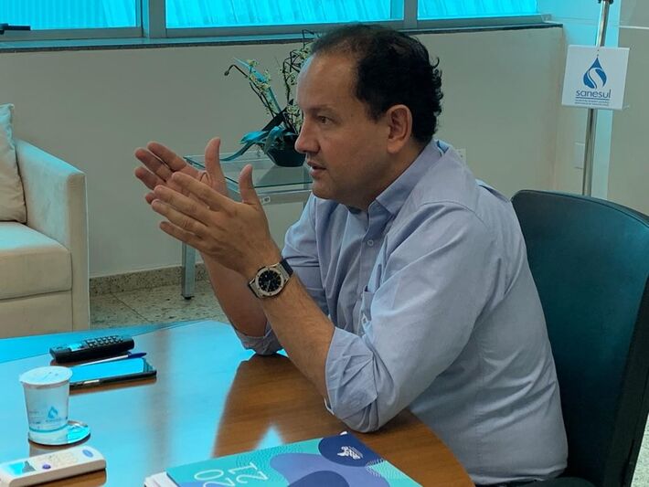 Diretor-presidente da Sanesul, Walter Carneiro Júnior. Foto: Reprodução 