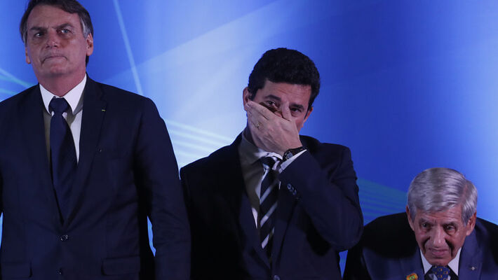 Bolsonaro disse que Moro aceitaria troca na PF após sua indicação para o STF| Foto: Jonathan Campos/Gazeta do Povo/Arquivo
