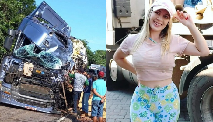 Musa das Estradas, caminhoneira  Aline Fuchter segue internada. Foto: Redes 