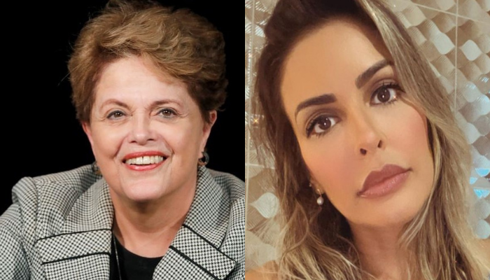 A presidenta Dilma Rousseff (à esquerda). Susana Ribeiro Moita (à direita). Foto: Reprodução 
