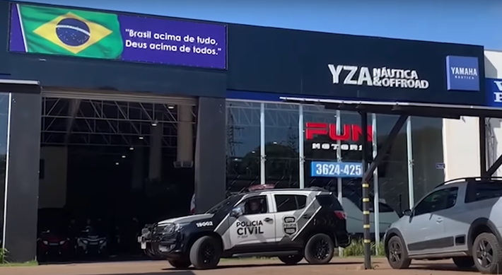 Empresa YZA onde empresária foi presa em Umuarama. Foto: Reprodução 