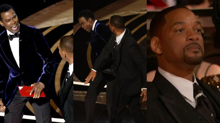 Will Smith bate em Chris Rock no Oscar 2022  Foto: Brian Snyder/Reuters
