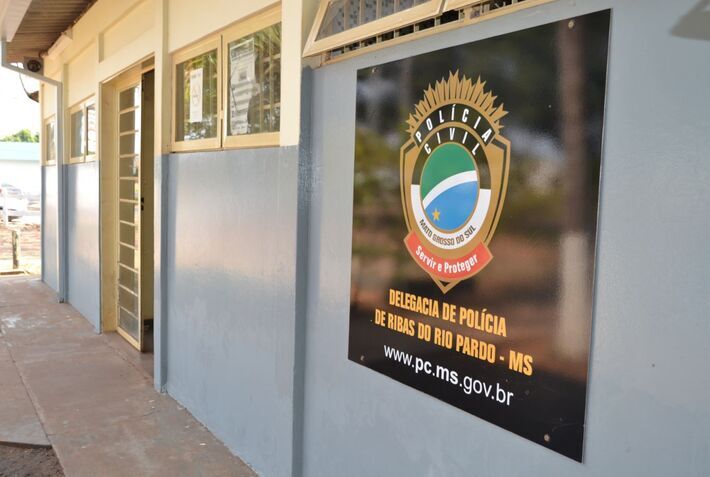 Fachada da Polícia Civil de Ribas  - Reprodução/Divulgação