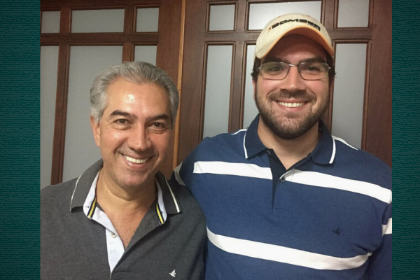 Esses são Reinaldo Azambuja (PSDB) e seu filho, o advogado Rodrigo Souza e Silva. Foto: Arquivo