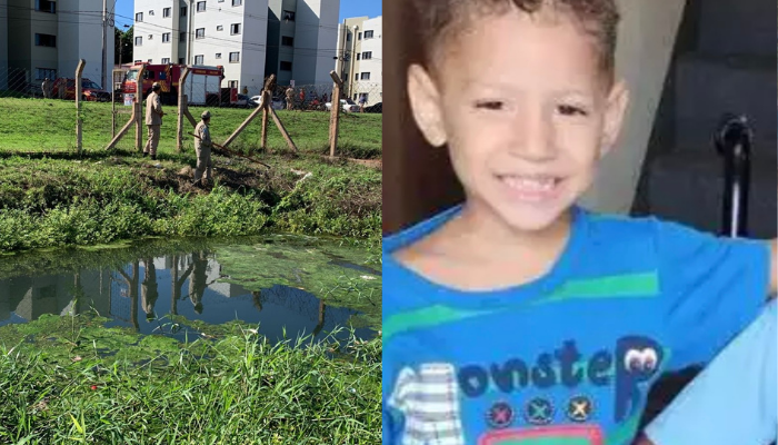 José Felipe, de 3 anos, estava desaparecido desde o fim da tarde de ontem e foi encontrado dentro de sumidouro. Fotos: PP e Redes 