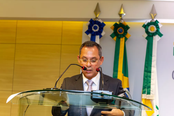 José Mauro Ferreira Coelho durante cerimônia de posse na presidência da Petrobras  Foto: André Ribeiro / Agência Petrobras