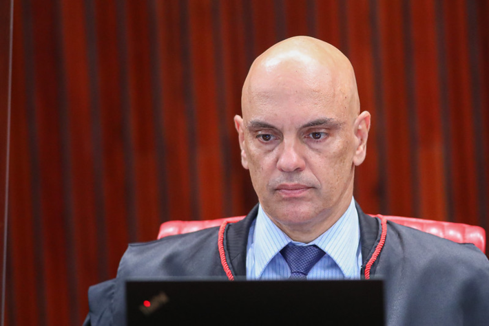 Ministro Alexandre de Moraes em sessão plenária de 21/06/2022 no Tribunal Superior Eleitoral (TSE). Foto: Antonio Augusto/Secom/TSE